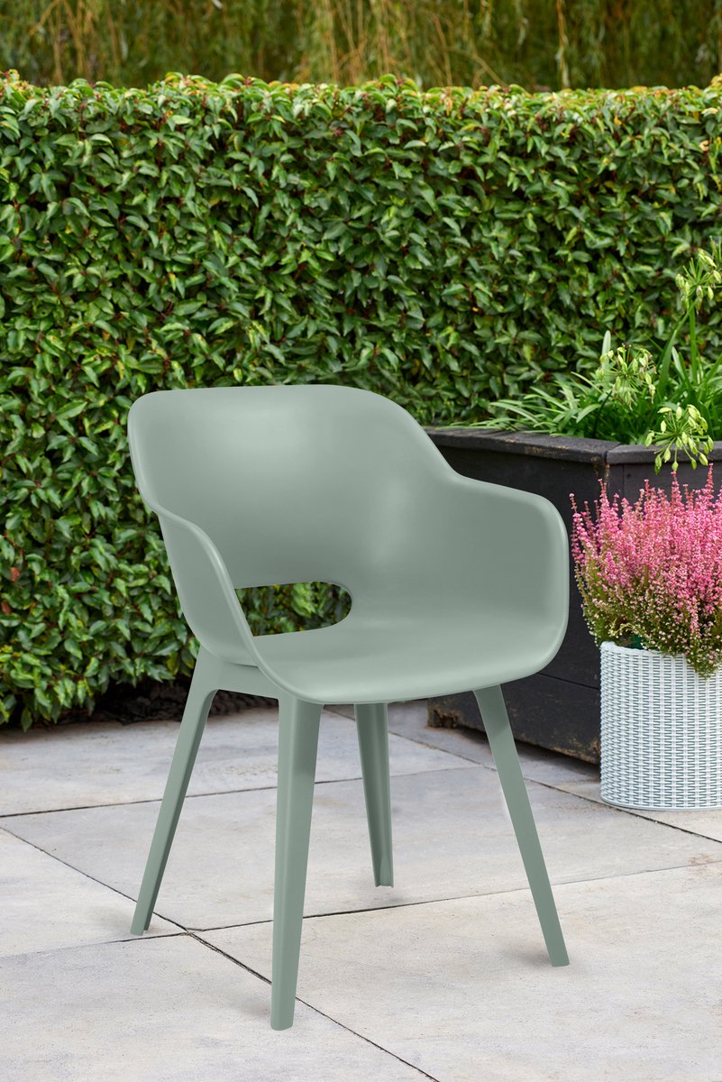 Keter Akola set van 2 tuinstoelen - Vintage Green