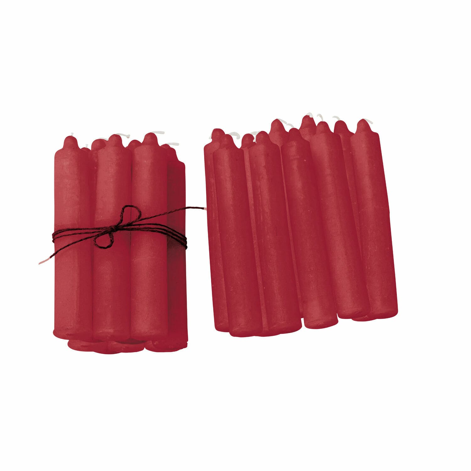 Kerze 20er Set Noufa rot