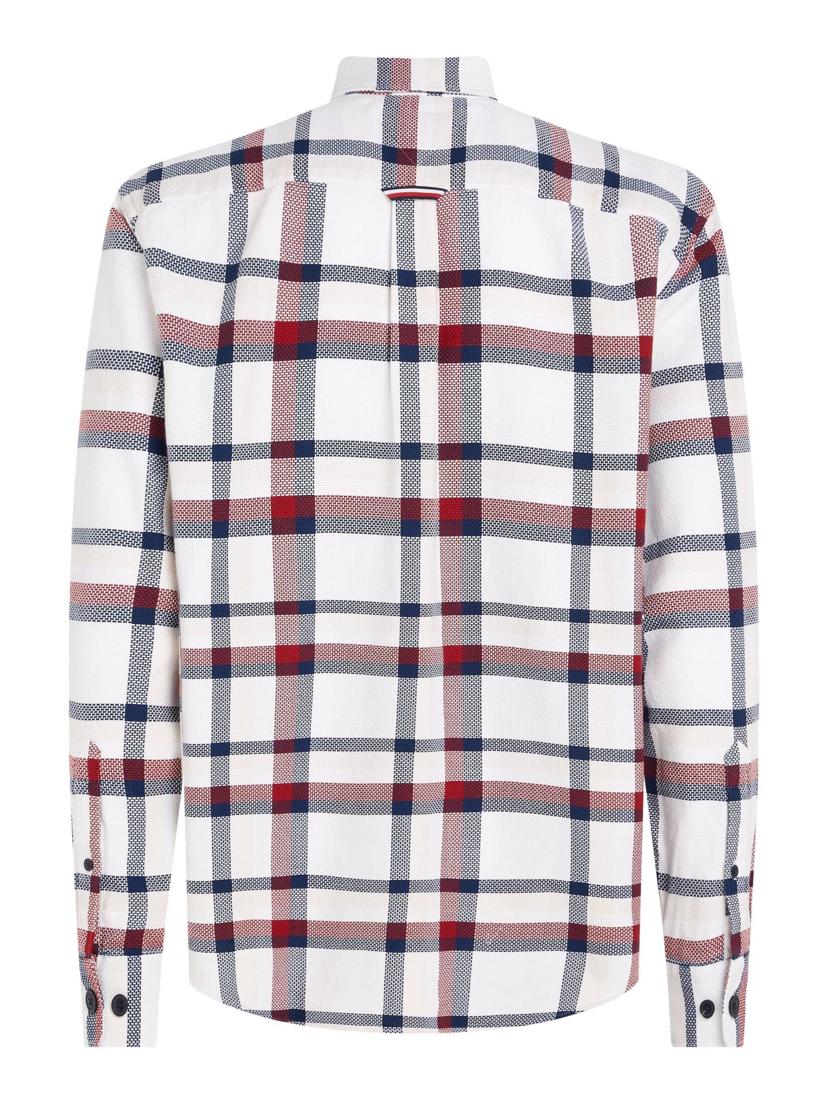 Tommy Hilfiger| Herren Hemd GLOBAL STP TEXTURE CHK OVERSHIRT