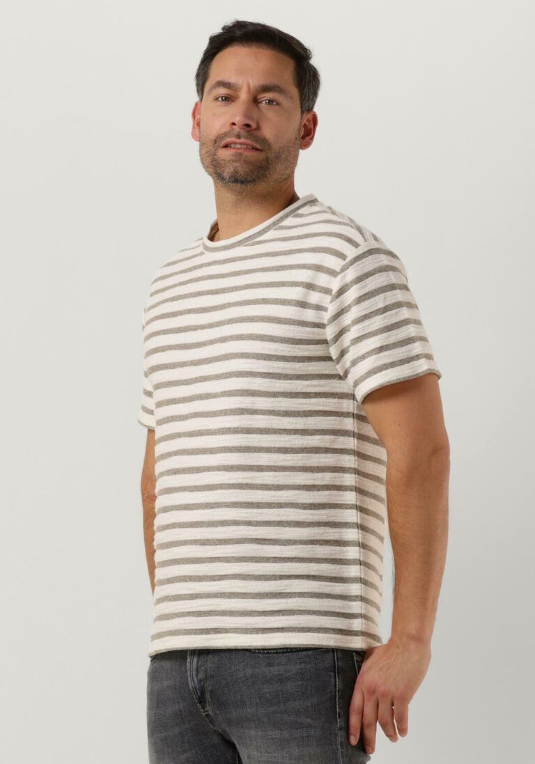 ANERKJENDT olijf anerkjendt t-shirt akkikki s/s structure stripe