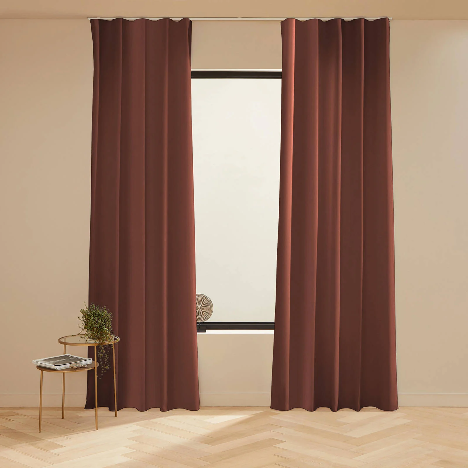 NOUS Living verduisterend gordijn Helena 43 maroon