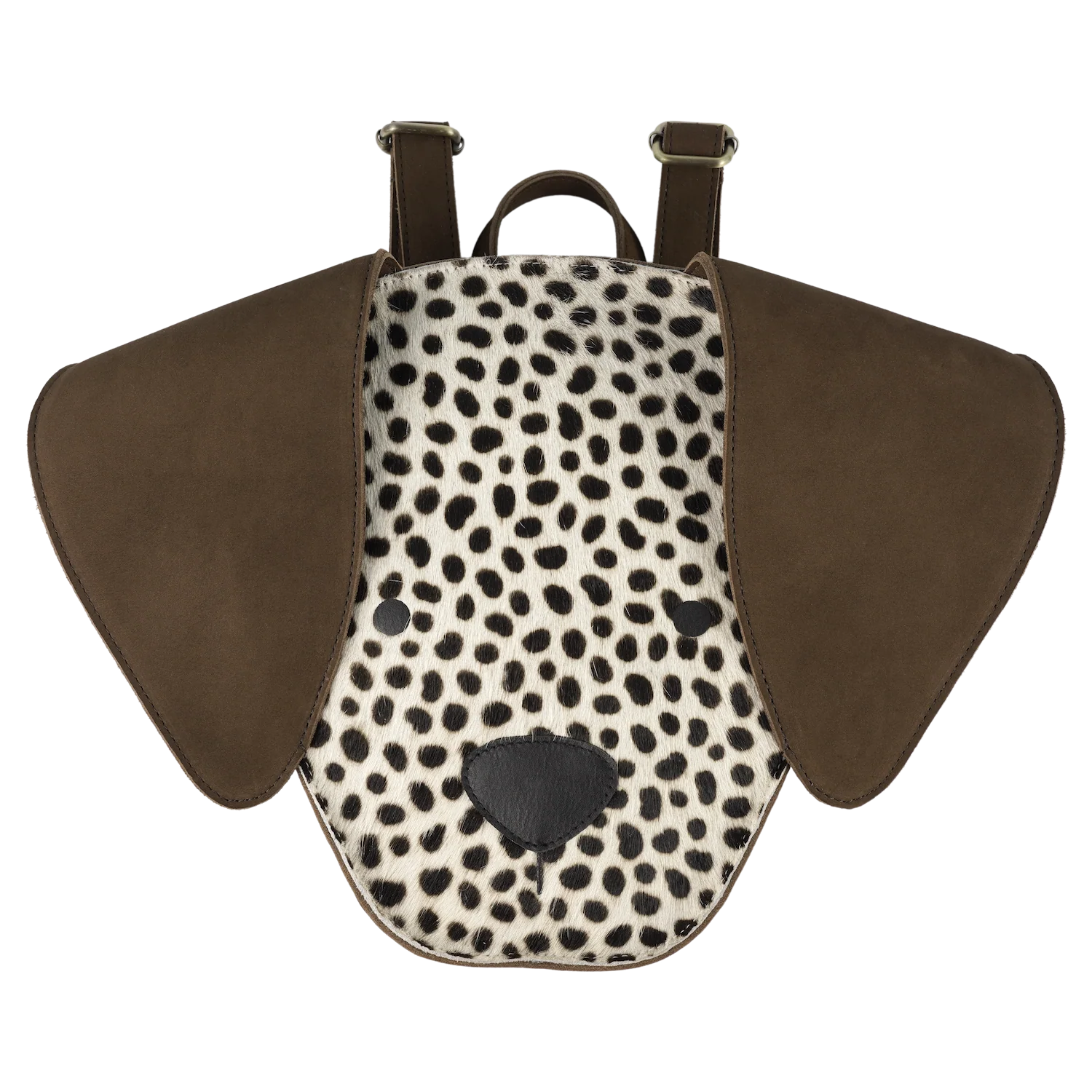 Umi Schoolbag | Dalmatian | Black Spotted Cow Hair
