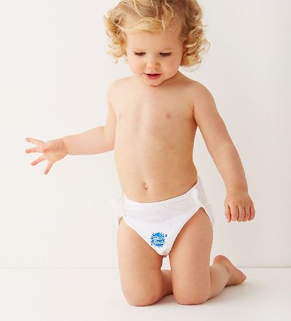 Splash About BådeBlå - Nappy Wrap - Hvid
