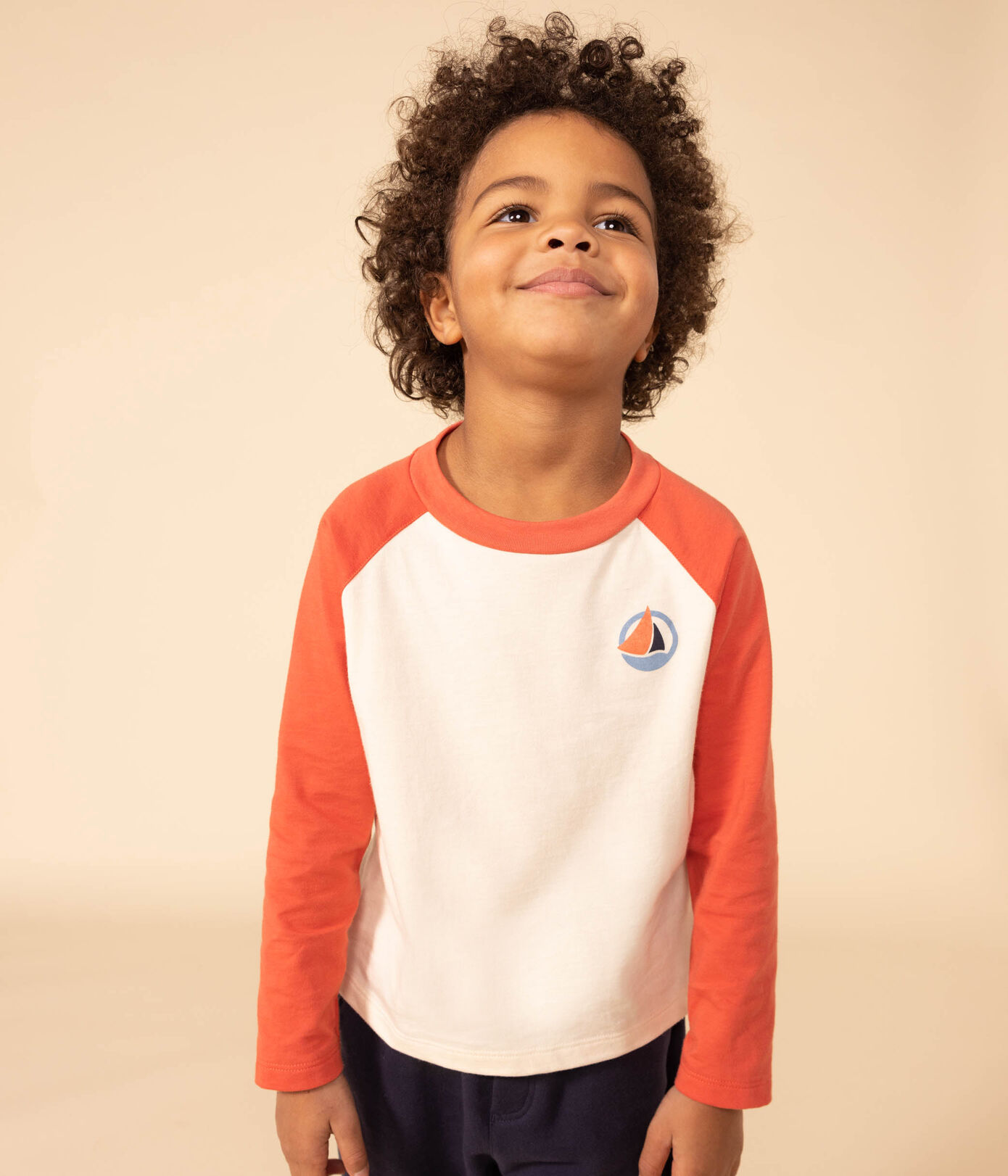 Tee-shirt manches longues en coton enfant garçon