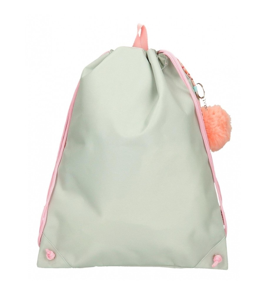 Joumma Bags Mochila saco Movom Romantic Girl verde -32x42x0,5cm-