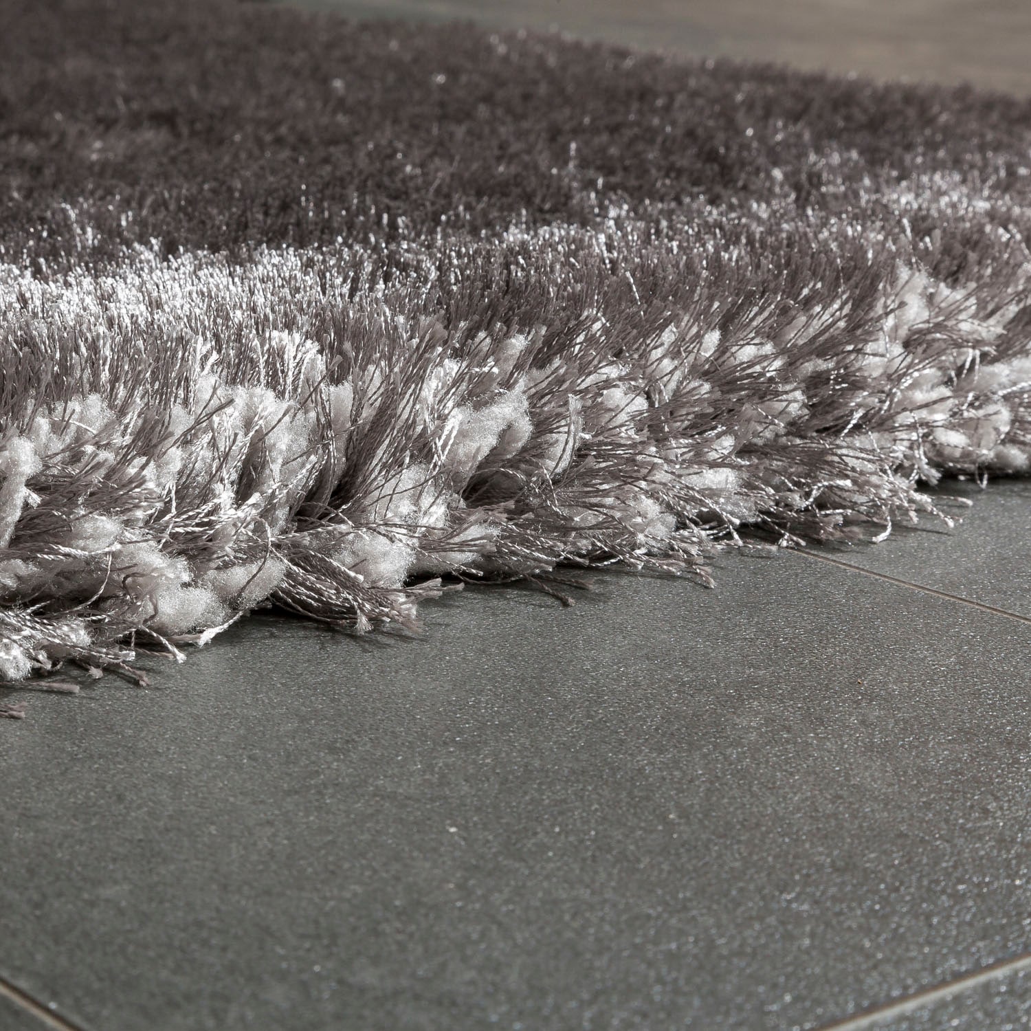 Paco Home Hochflor-Teppich »Touch 100« rechteckig 49 mm Höhe weicher Uni Shaggy mit Glanz Garn, Wohnzimmer