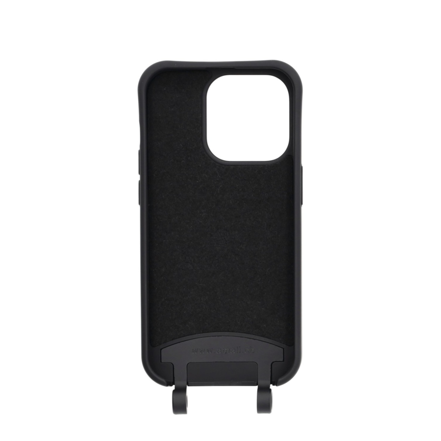 iPhone 16 Pro Handy Hülle Elegantes Case mit abnehmbarem Necklace Adapter - Black / Gold