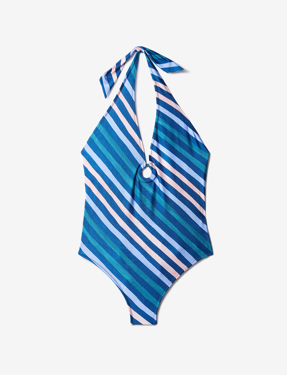 Maillot de bain une pièce tour de cou