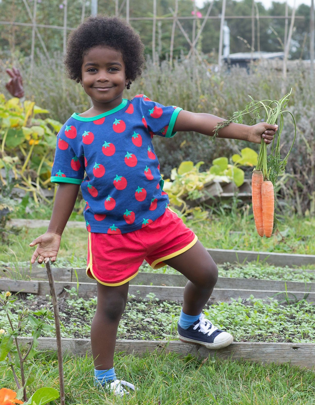 Toby Tiger T-Shirt , Tomaten Print