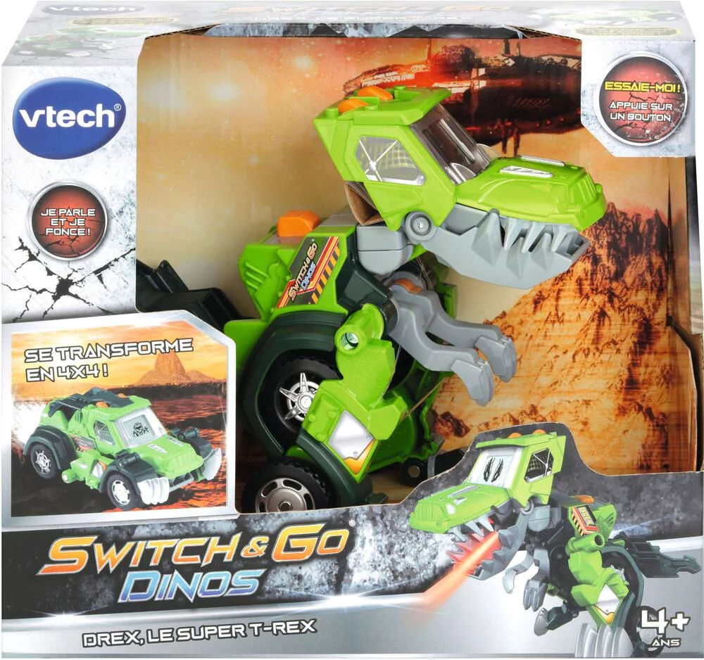 SWITCH & GO DINOS - DREX SUPER T-REX - JEEP