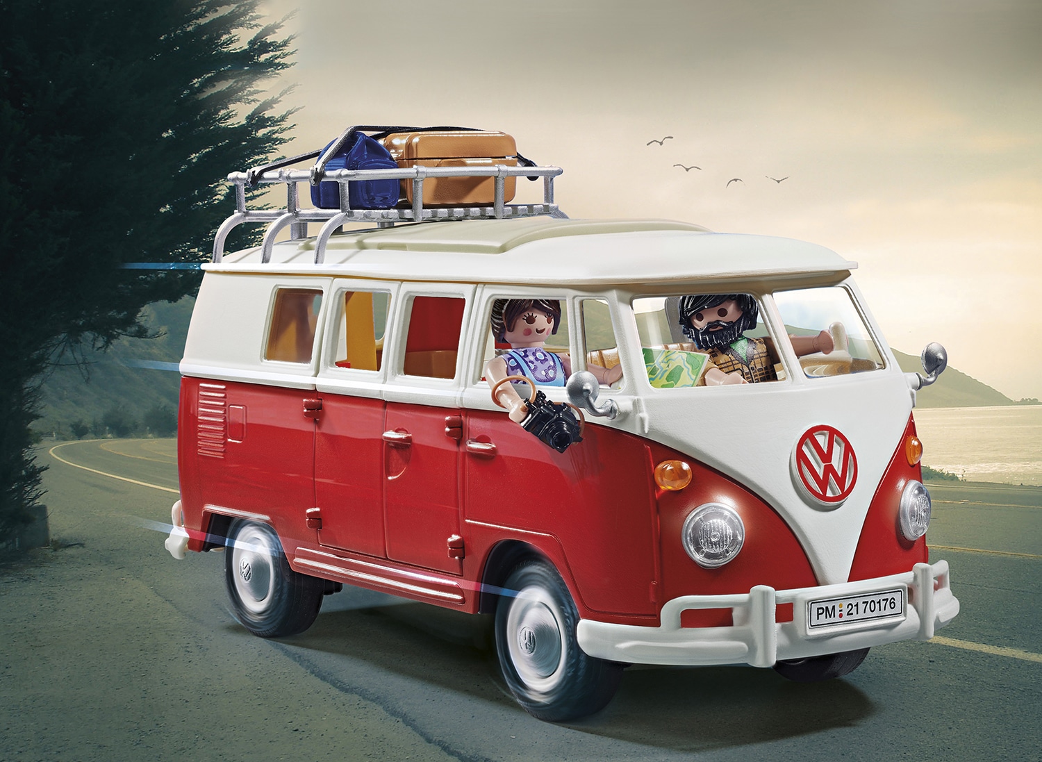 Playmobil® Konstruktions-Spielset »Volkswagen T1 Camping Bus (70176) VW Lizenz«