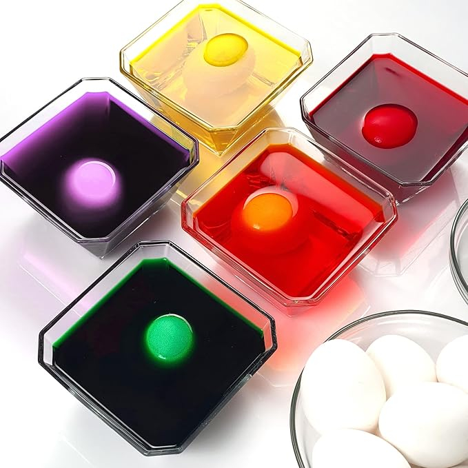 (5er Set) Kinder Ostereier Farben DIY Eier Flüssigfarben Oster Bastel Farbbeutel - Pastell