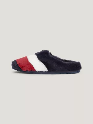 Pantufas de casa Signature em pele sintética