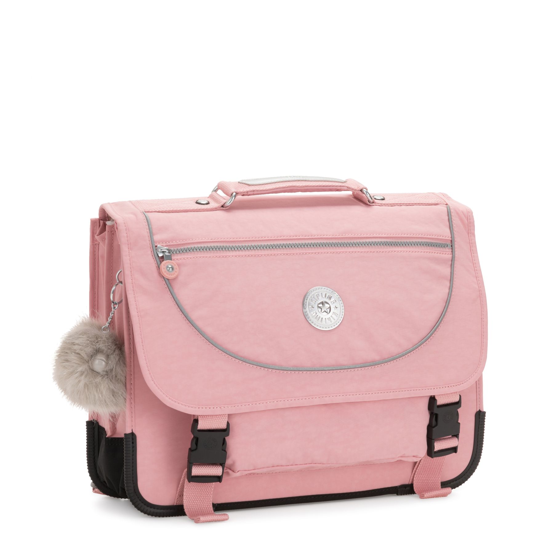 PREPPY Sac D’école Medium Avec Housse Contre La Pluie Fluo - Bridal Rose