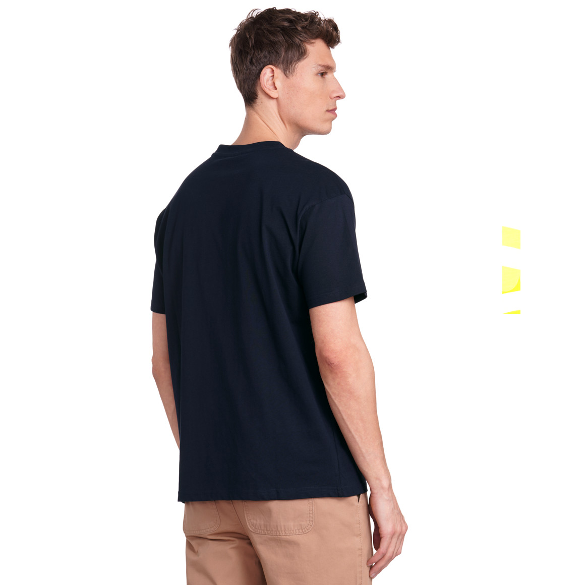 Jonas Nielsen Herren T-Shirt mit großem Print dunkelblau