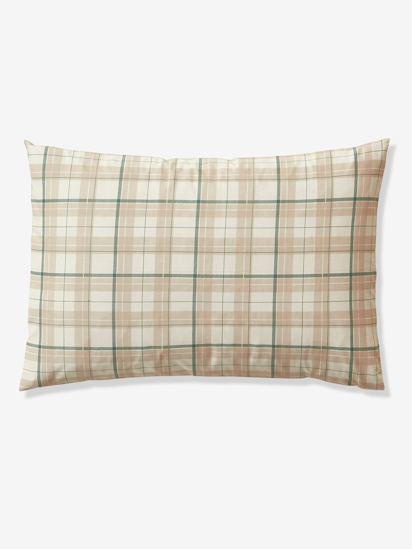 Conjunto de capa de edredom e fronha infantil DANDY FOX, bege médio liso com estampas.
