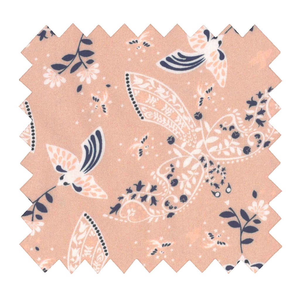 Coupon Tissu 1 M Oiseau Bandana