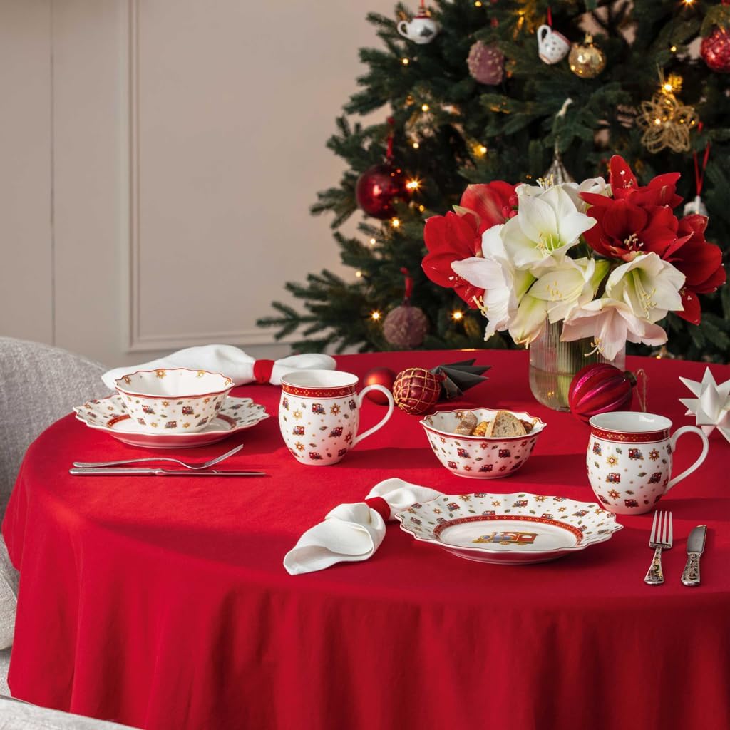 Villeroy & Boch – Toy's Delight Besteckset 30 teilig Silber Platin, Spülmaschinenfest, Besteck Set 6 Personen Rostfrei Weihnachtsmotive, Gabel, Messer, Löffel, Kaffeelöffel, Kuchengabeln, Edelstahl