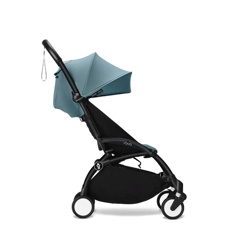 Poussette YOYO 3 Pack 6+ Aqua / Cadre Noir - STOKKE