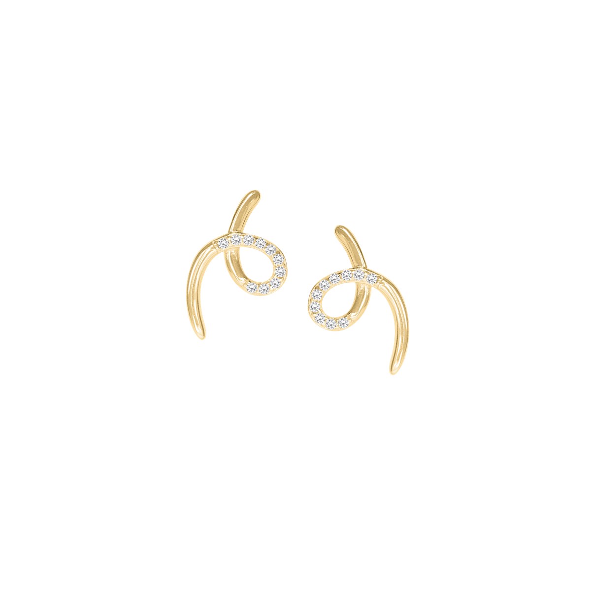 Boucles d'oreilles plaquées or oxyde