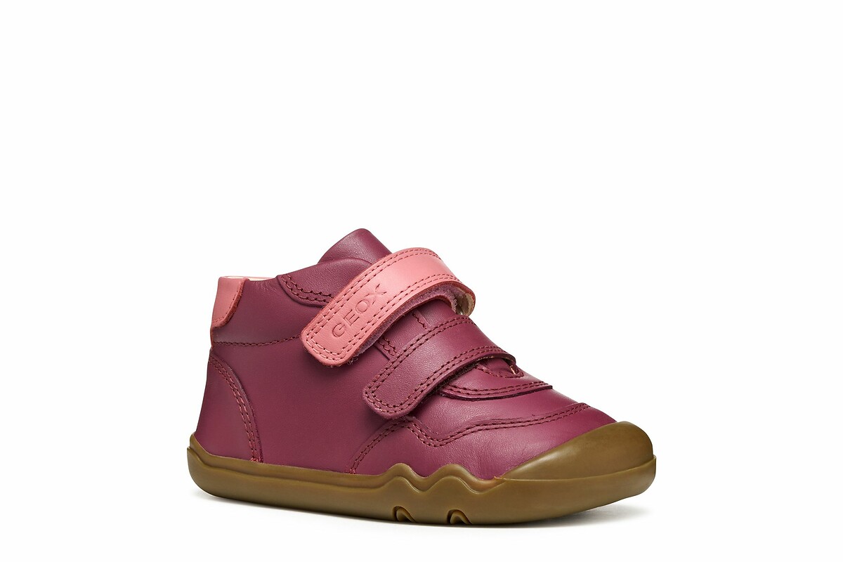 GEOX<br>Chinelo Steppieup de couro macio e cano alto