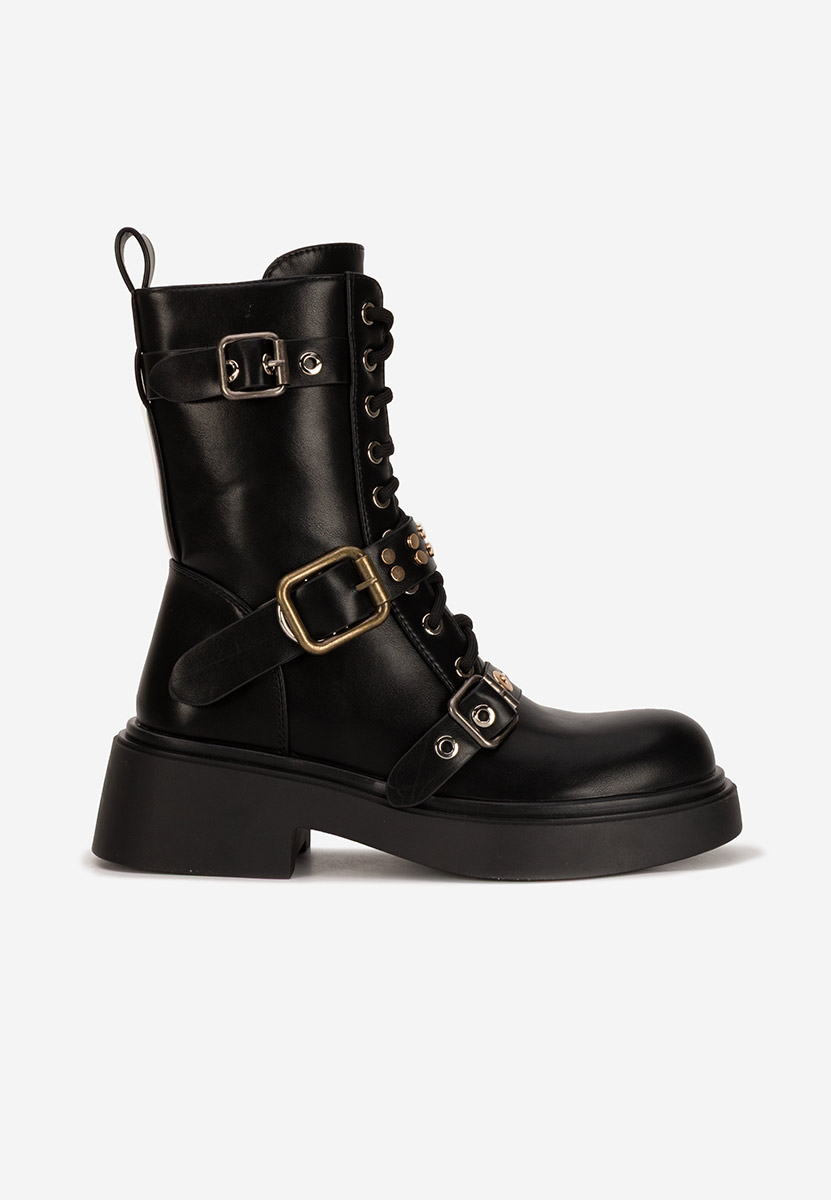 Bottines à lacets femme noires Clarrea
