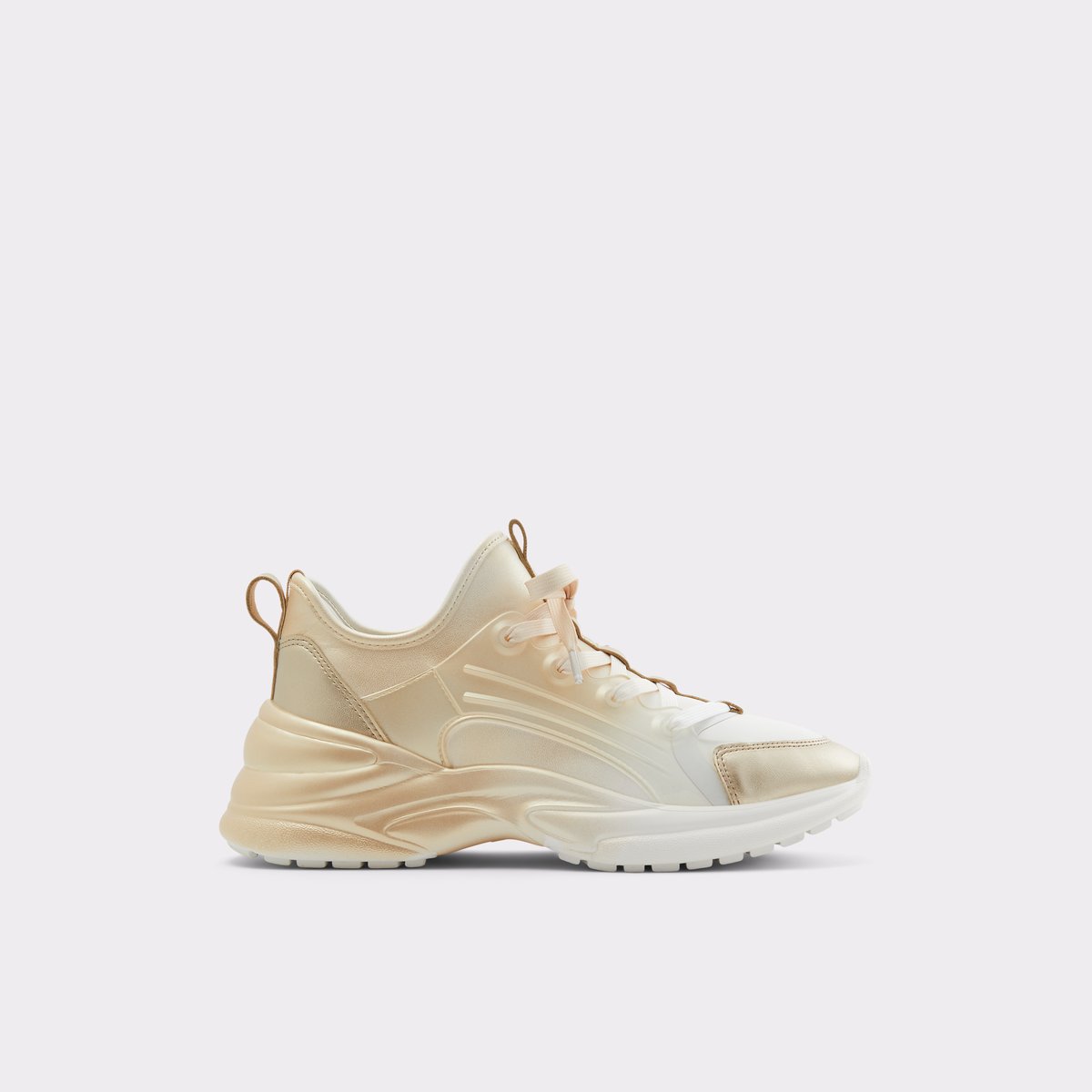 Dwardoniii Gold-Clear Multi Women Platform and wedge sneakers