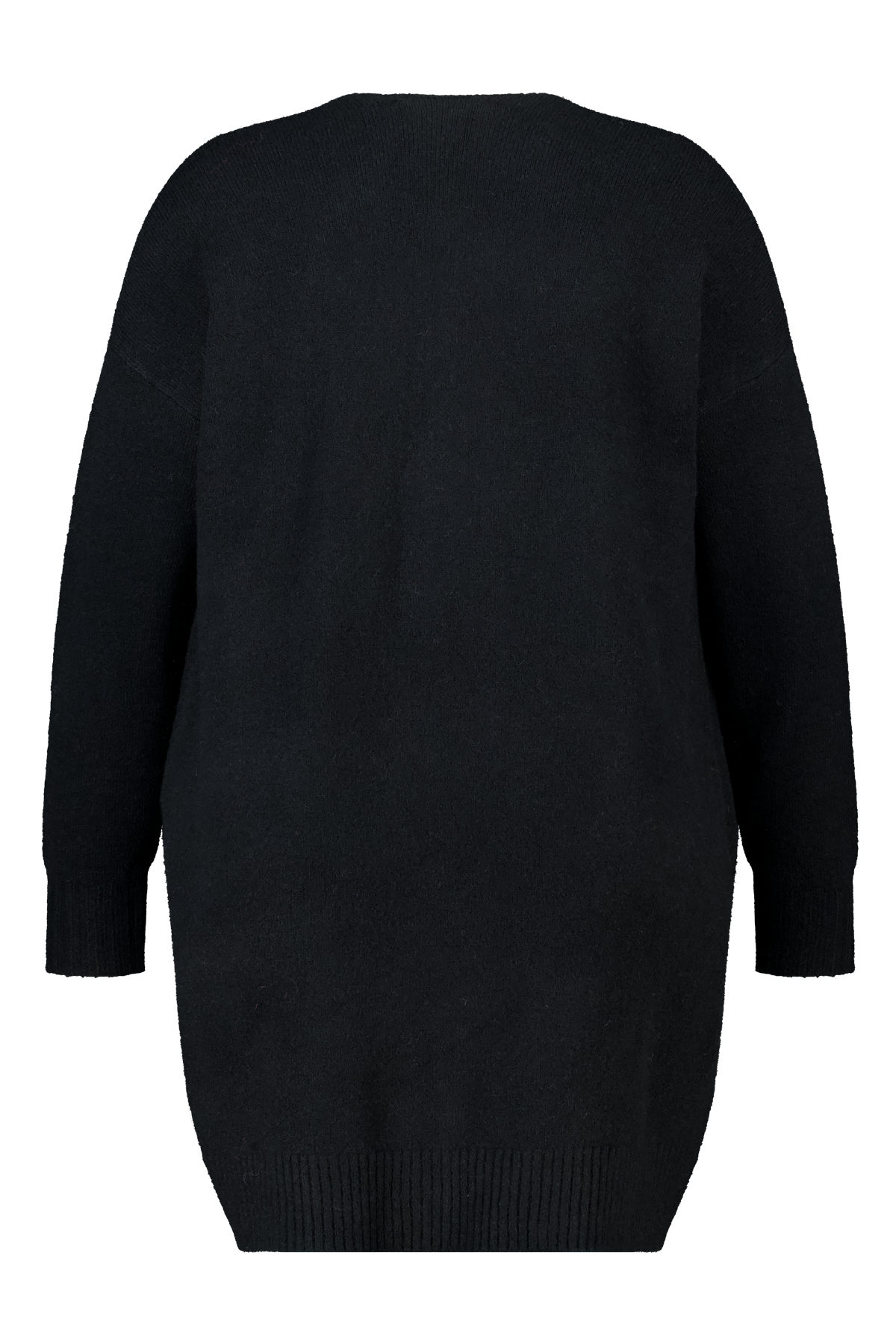 Halflang vest met steekzakken Zwart