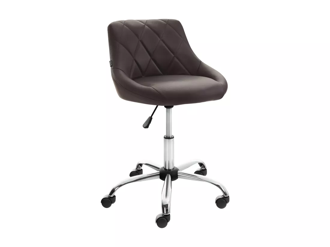 Chaise de bureau - Similicuir & Métal chromé - Lazio