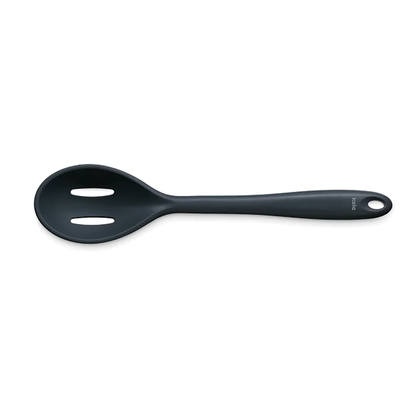 Cuillère de service ajourée 28 cm Tom noir Kela