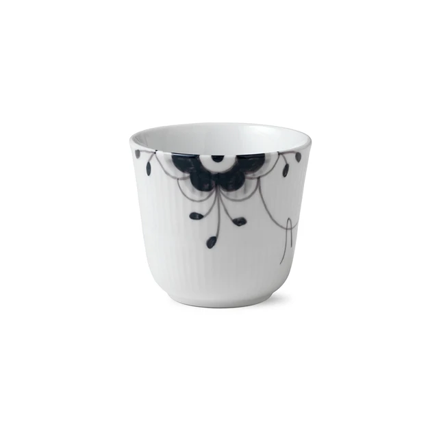 Royal Copenhagen  Sort Mega riflet termokop - 26 cl.