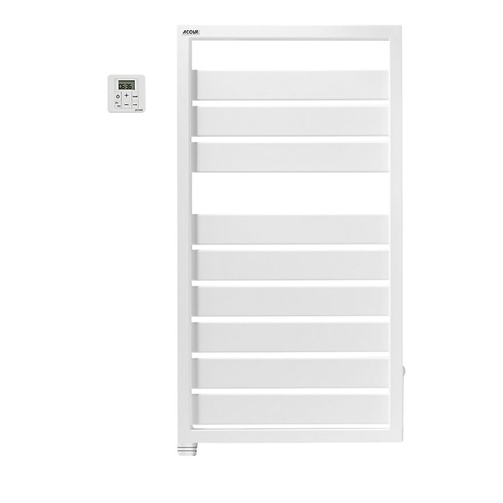 Sèche-serviettes électrique à inertie fluide Acova Astrakan blanc 500W