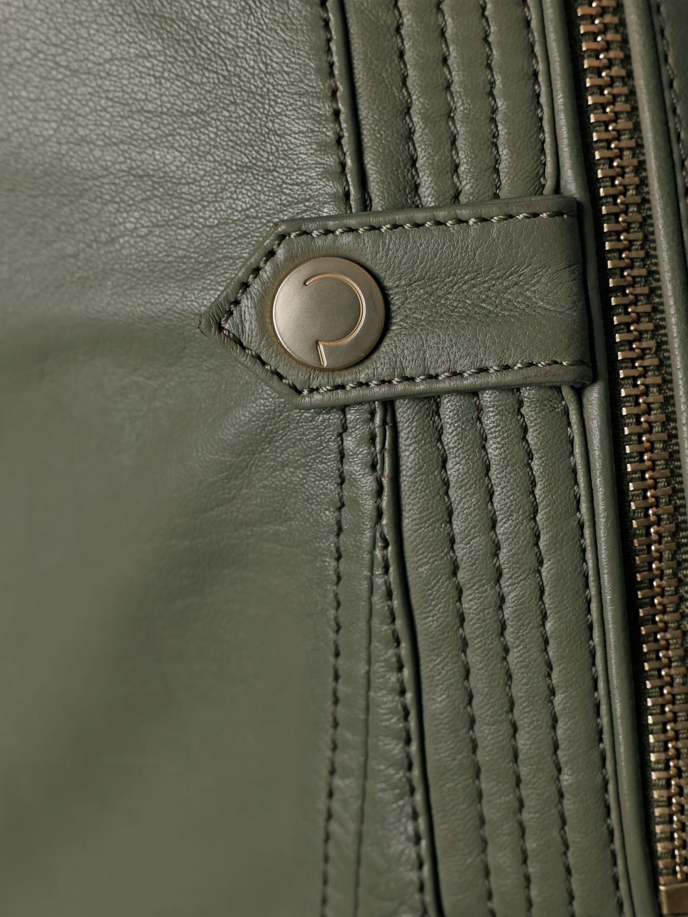 Mainpol Lederjacke mit Kapuze