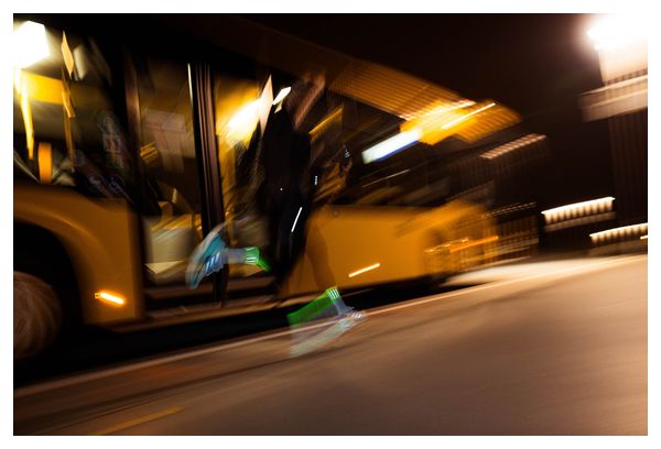 Chaussettes running Incylence High-Viz V3 Vert fluo