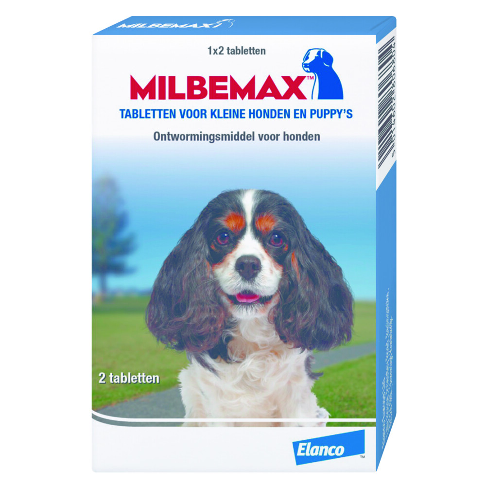 Milbemax Ontworming Tabletten Hond 0,5 - 10 kg2 tabletten