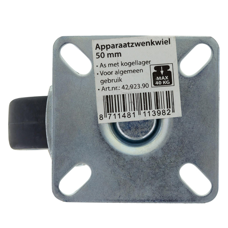 Apparaatzwenkwiel kogellager 50mm 40kg