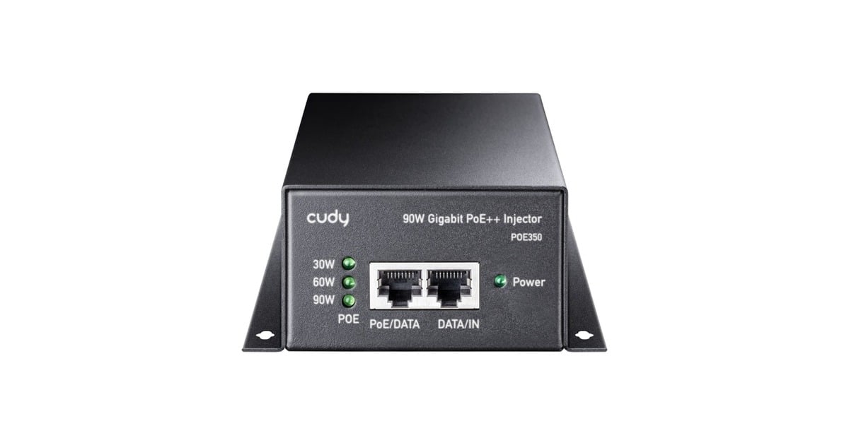 Cudy90W Gigabit PoE++/PoE+/PoE-Injector  (Zwart)