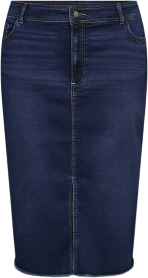 Wasabiconcept Curvy WA-SUMMER 6 Nederdel Mørk denim 2494 mørk denim