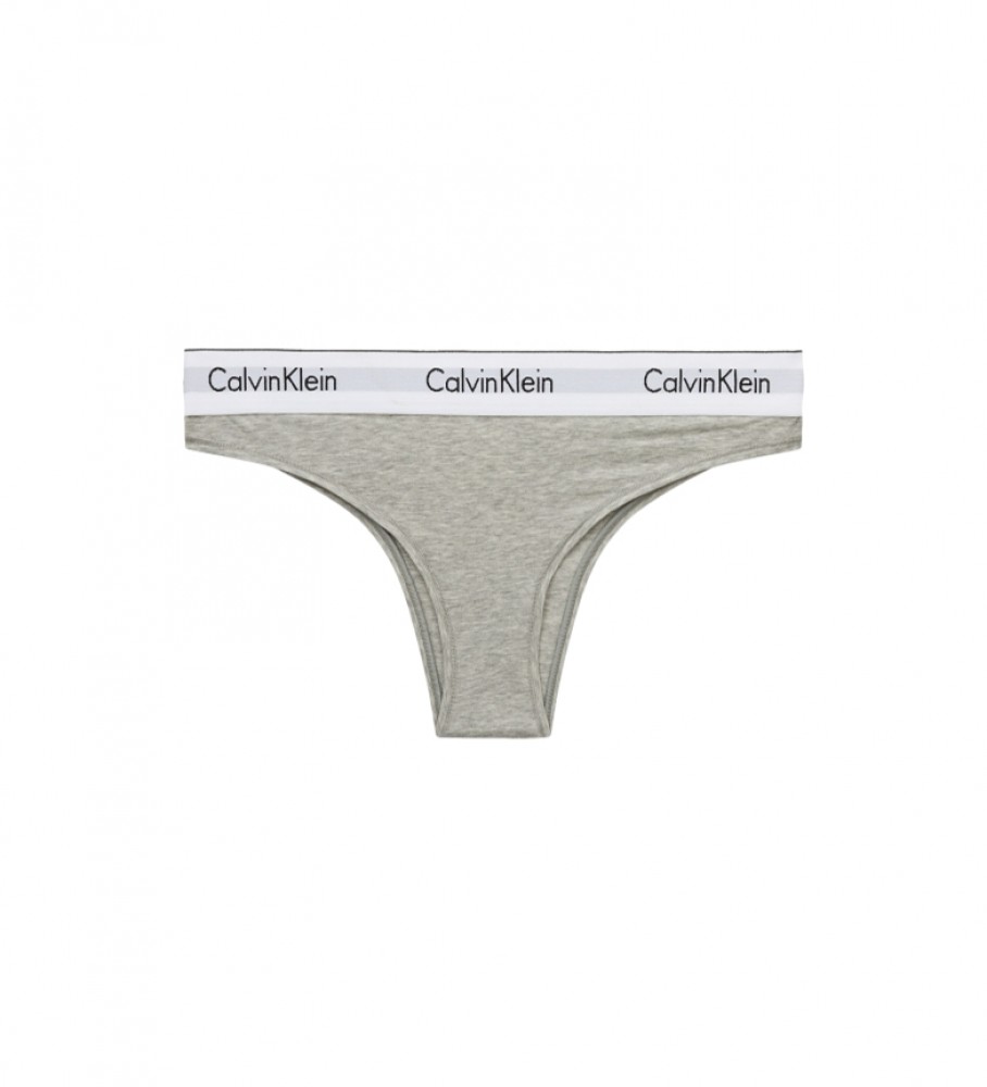 Calcinha brasileira Calvin Klein Modern Cotton, cinza