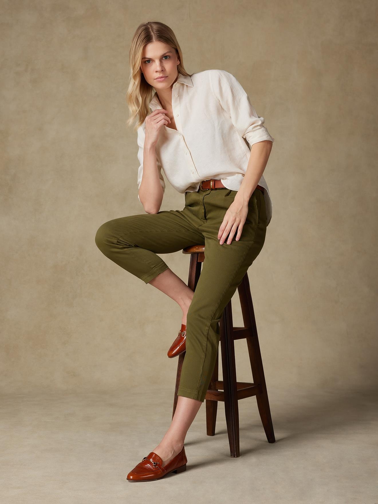 Chemise Albane en lin sable