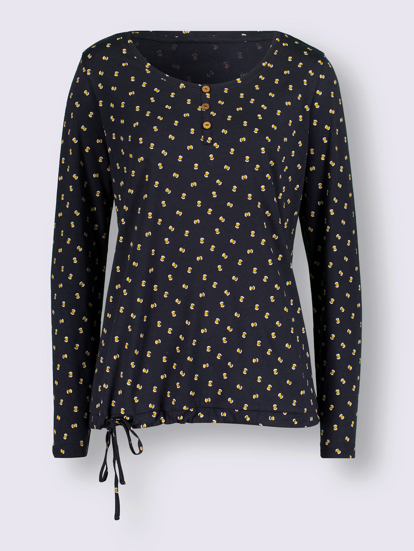 T-shirt à manches longues pull tendance en mélange de cotons doux