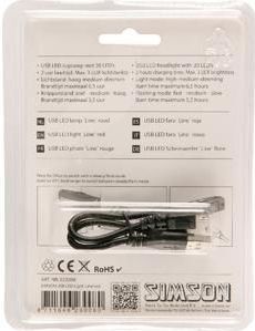 Simson - Line - USB LED Lamp - Rood - Kunststof