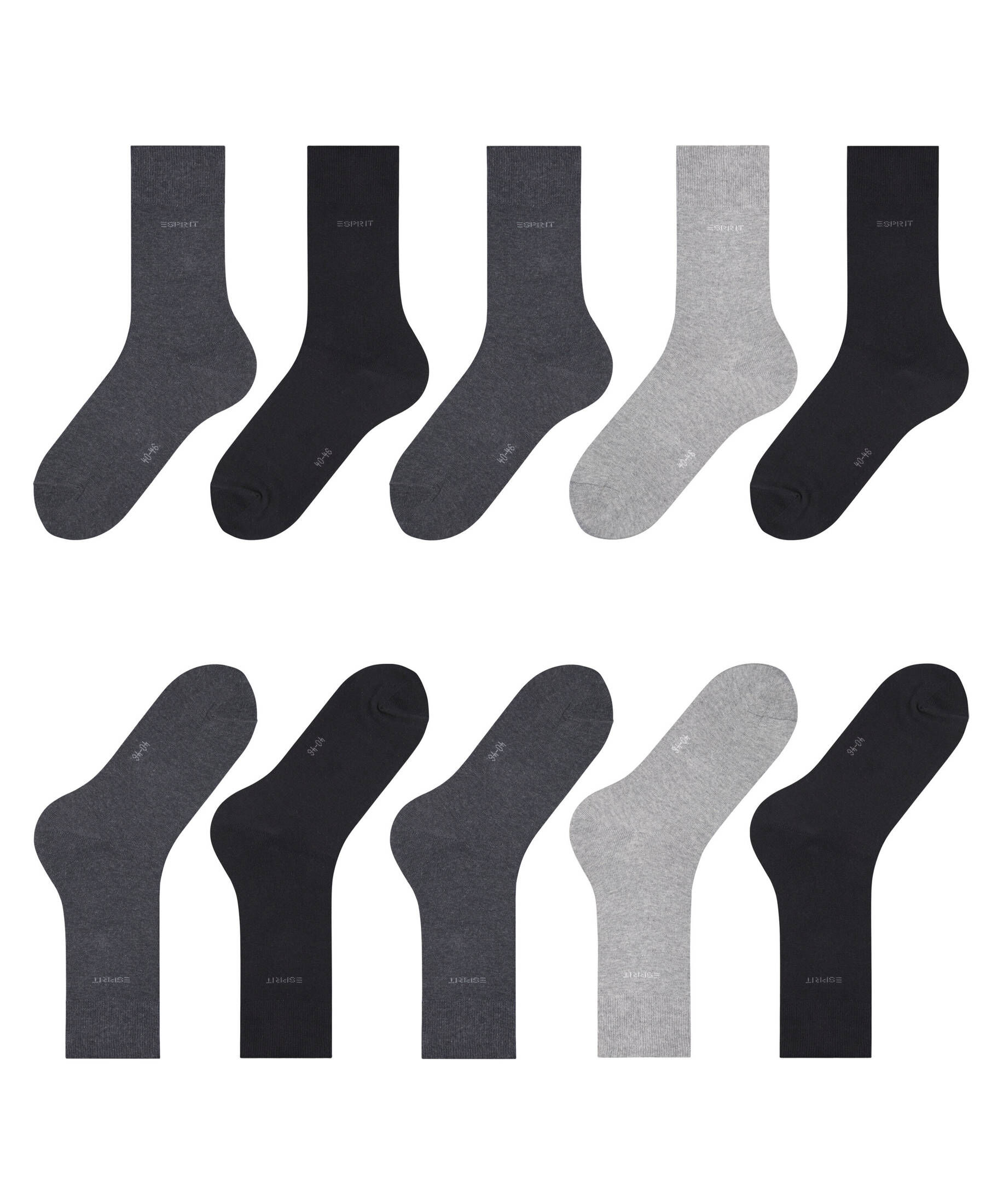 Esprit| Herren Socken Solid-Mix 5-Pack