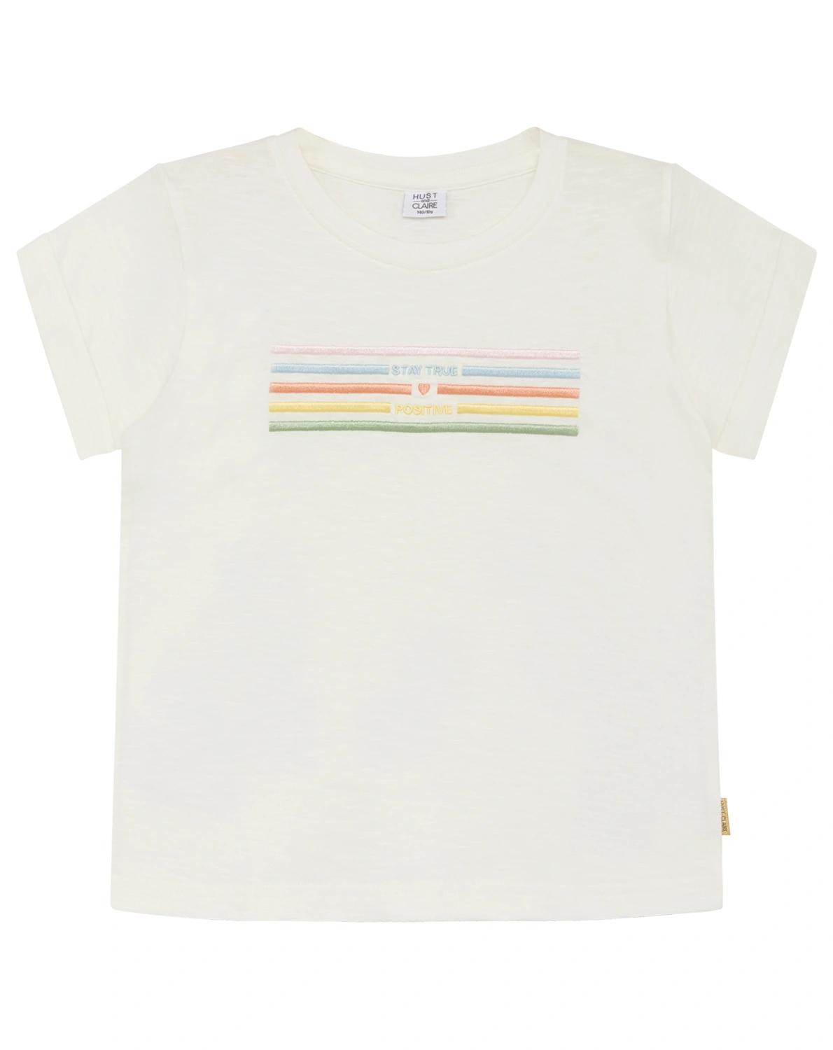 T-Shirt ABIHA RAINBOW in ivory