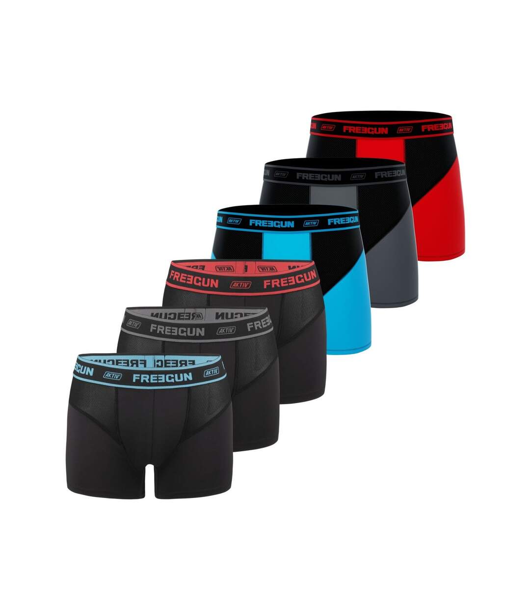 Caleçon Homme Léger, Boxer Homme, AKTIV, Training et Maille Aérée (Lot de 6)