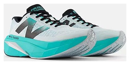 Chaussures Running New Balance FuelCell SuperComp Trainer v3 Blanc/Bleu Homme