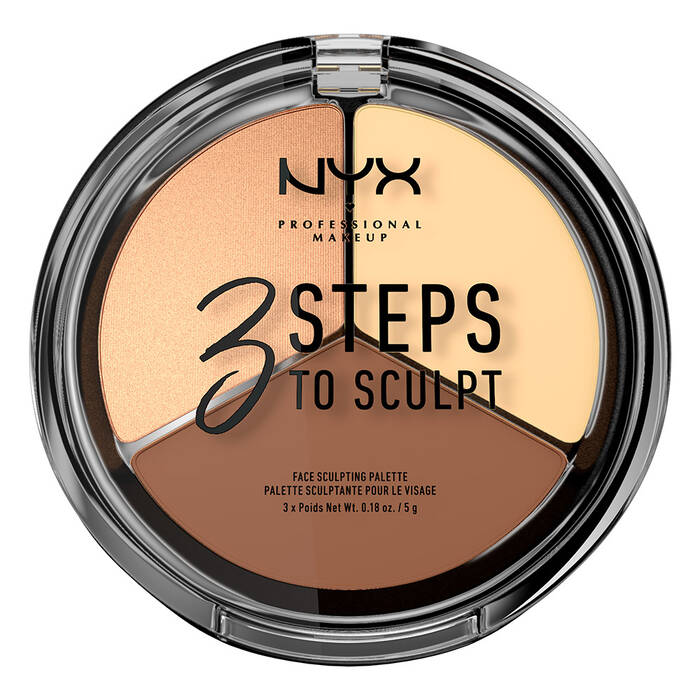 Palette 3 Steps to Sculpt: Correctrice, Anti-cernes, Contouring