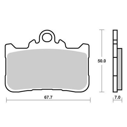 Plaquettes de freins Brembo Sinter Métal Fritté avant