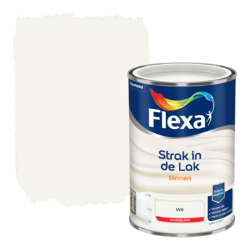 Flexa Strak in de Lak binnenlak hoogglans wit 1,25 liter