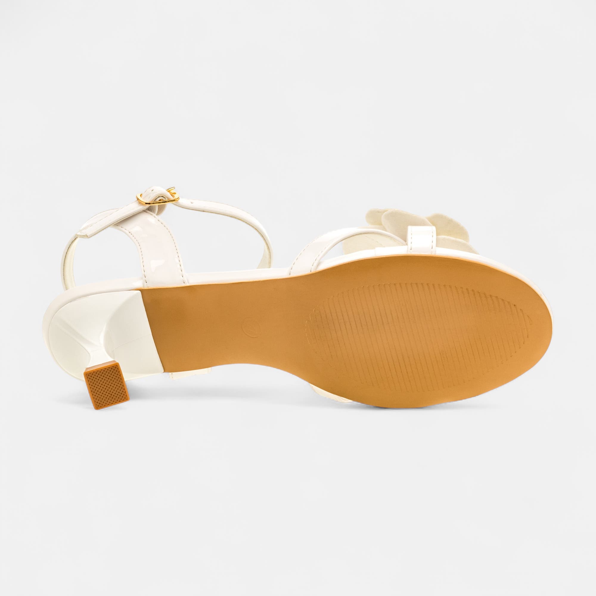 Nu-pieds à talon Femme blanc